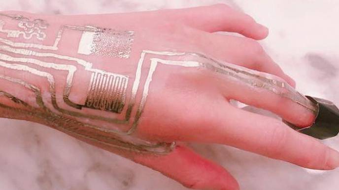Wearable Tattoo: Scientists Print Sensors Directly Onto Skin Without Heat